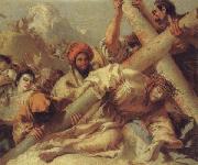 Giandomenico Tiepolo Christ Falls on the Road to Calvary Spain oil painting artist